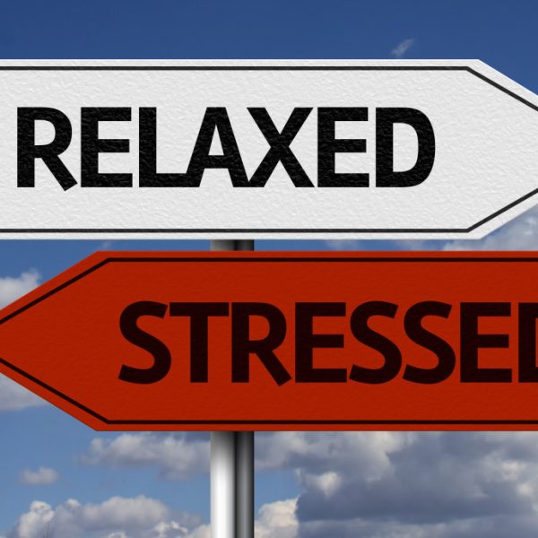 relaxed and stressed signages