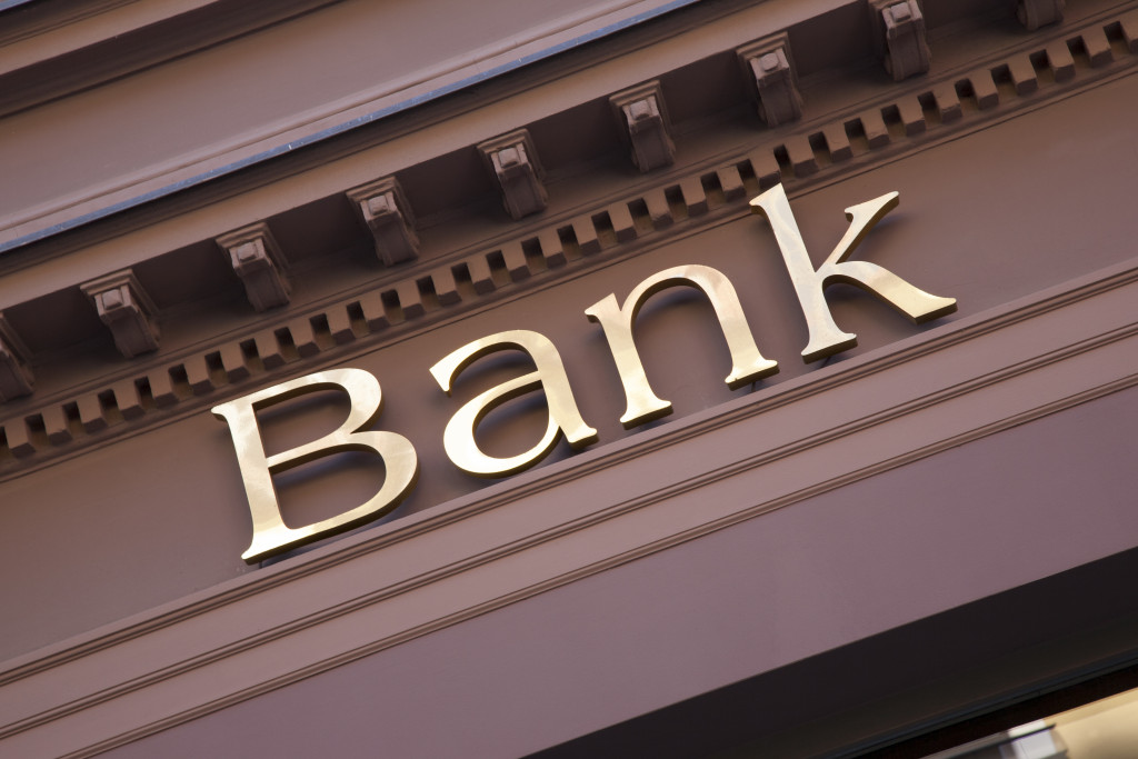 Bank sign