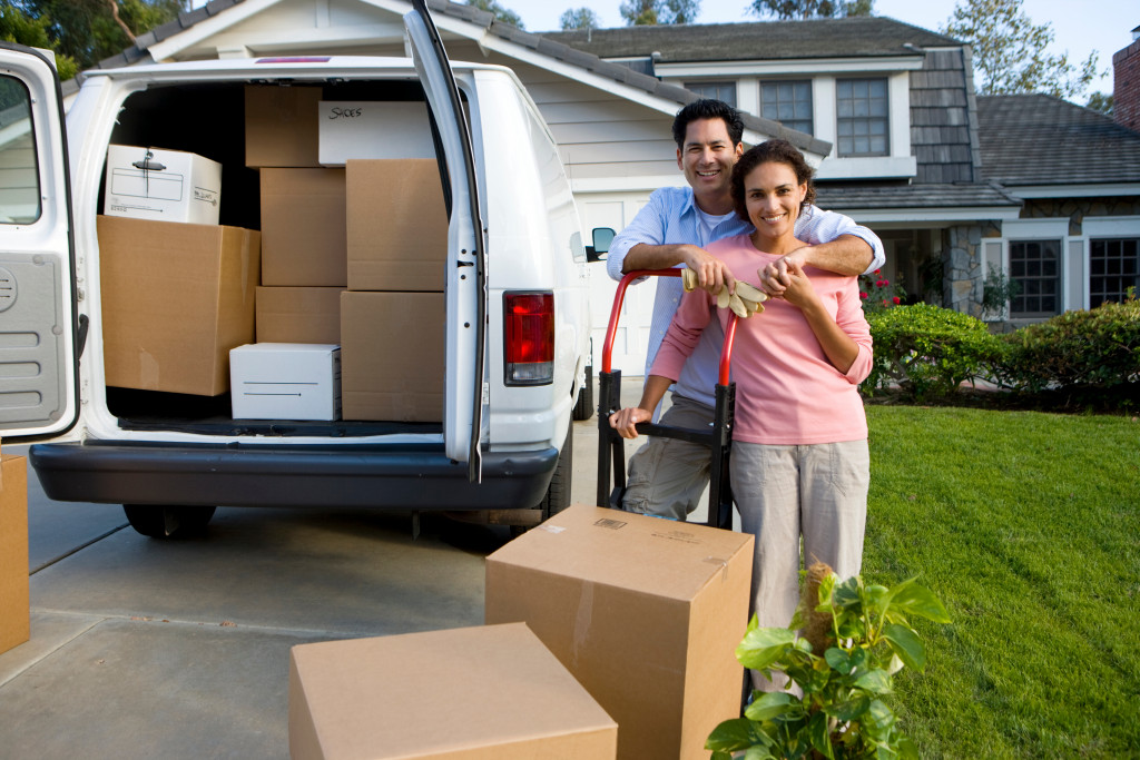 A new couple moving into house